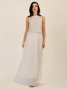 APART Sukienka w kolorze kremowym rozmiar: 40. Brązowe sukienki Apart, bez wzorów, bez kołnierzyka, bez ramiączek, maxi. Za 339,99 zł.