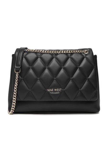 Nine West Torebka CEO-CHARLOTTE-S22560-5 Czarny. Czarne torebki klasyczne Nine West, bez wzorów, z materiału, bez dodatków. Za 199,99 zł.