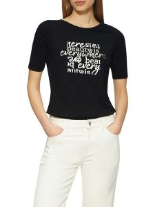 S.Oliver Koszulka w kolorze czarnym rozmiar: 38. Czarne bluzki s.Oliver, s, bez wzorów, bez kołnierzyka, bez ramiączek. Za 32,90 zł.
