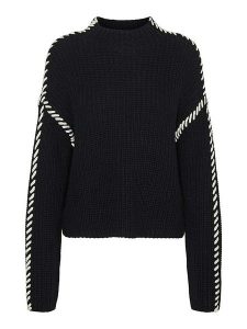 Vero Moda Sweter "New Cream" w kolorze czarnym rozmiar: M. Czarne swetry oversize Vero Moda, m, bez wzorów, ze splotem, bez ramiączek. Za 105,38 zł.