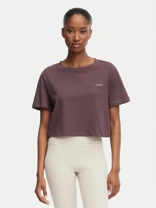 Guess T-Shirt V6GI17 K2984 Brązowy Regular Fit. Brązowe t-shirty Guess, m, z aplikacjami, z bawełny, bez kołnierzyka, bez ramiączek. Za 134,99 zł.
