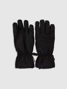 4F Rękawiczki narciarskie Thinsulate membrana 5000 damskie - czarne XL. Czarne rękawiczki 4f, na zimę, bez wzorów, z materiału. Za 149,99 zł.