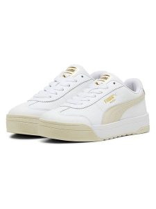 Puma Skórzane sneakersy "Roma Feminine" w kolorze biało-beżowym rozmiar: 41. Białe trampki Puma, bez wzorów, bez zapięcia. Za 174,95 zł.