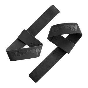 Paski do podnoszenia ciężarów Thorn Fit. Czarne paski THORN FIT, bez wzorów, sportowe. W wyprzedaży za 44,90 zł.