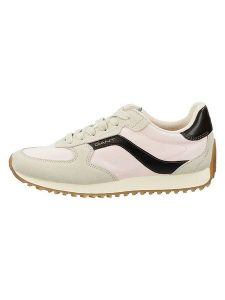 GANT Footwear Skórzane sneakersy "Beja" w kolorze beżowo-jasnoróżowym rozmiar: 42. Brązowe trampki GANT Footwear, bez wzorów, bez zapięcia. Za 314,95 zł.
