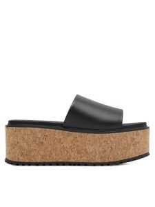 Lasocki Klapki WYL3440-4Z Czarny. Czarne klapki Lasocki, bez wzorów, ze skóry, bez obcasa. Za 249,99 zł.