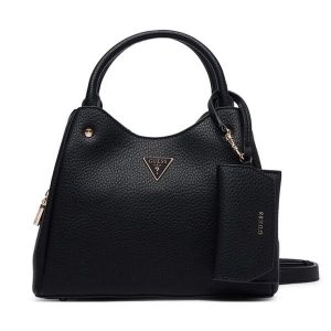 Torebka Guess. Czarne kuferki Guess, z aplikacjami, bez dodatków. Za 584,99 zł.