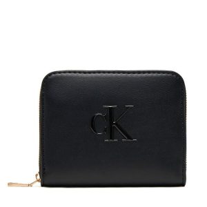 Portfel Calvin Klein. Czarne portfele Calvin Klein, bez wzorów. Za 139,99 zł.