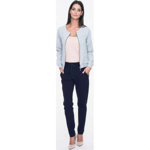 Szara Bluza Bomber na Suwak. Bluzy marki Molly.pl. W wyprzedaży za 83,93 zł.