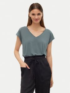 Vero Moda T-Shirt Filli 10247666 Zielony Relaxed Fit. Zielone t-shirty Vero Moda, xs, bez wzorów, z syntetyku, bez kołnierzyka, bez ramiączek. Za 99,99 zł.