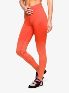 Legginsy wspinaczkowe damskie La Sportiva Patcha Leggins. Brązowe legginsy La Sportiva, bez wzorów, z materiału, z podwyższonym stanem. Za 224,39 zł.