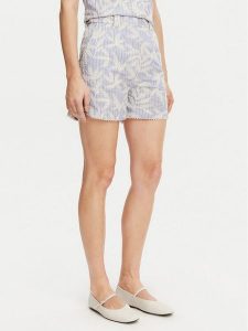 Munthe Szorty materiałowe Fidelma 251142925136 Błękitny Regular Fit. Niebieskie szorty Munthe, bez wzorów, z bawełny. Za 519,99 zł.