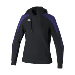 Damska bluza dresowa z kapturem Erima Evo Star. Czarne bluzy Erima, bez wzorów, z dresówki, z kapturem. Za 242,50 zł.