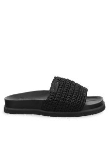 Gant Klapki 30508937 Czarny. Czarne klapki GANT, bez wzorów, z materiału, bez obcasa. Za 269,99 zł.