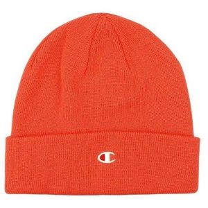 Czapka Unisex Dla Dorosłych. Czerwone czapki Champion, bez wzorów, prążkowane. Za 94,99 zł.