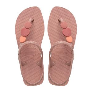 Klapki Havaianas Model Flash Urban Plus Kolor Rose. Czerwone klapki Havaianas, bez wzorów, z gumy, bez obcasa. Za 109,99 zł.