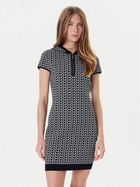 MICHAEL Michael Kors Sukienka dzianinowa MT5834LHQG Szary Regular Fit. Szare sukienki MICHAEL Michael Kors, xs, bez wzorów, z dzianiny, bez kołnierzyka, bez ramiączek. Za 629,99 zł.