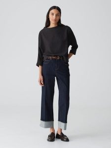 OPUS Bluza w kolorze czarnym rozmiar: 38. Czarne bluzy Opus, bez wzorów, bez kaptura. Za 127,35 zł.