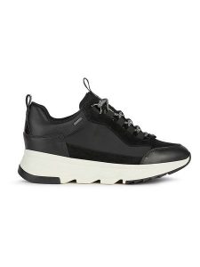Geox Skórzane sneakersy "Falena" w kolorze czarnym rozmiar: 39. Czarne trampki Geox, bez wzorów, z materiału, bez zapięcia. Za 377,74 zł.