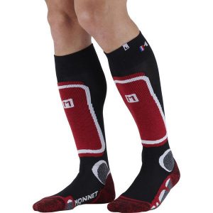 Skarpetki Monnet Backside+. Czerwone skarpetki MONNET, bez wzorów. Za 148,50 zł.
