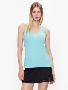 Head Top Spirit 814683 Turkusowy Regular Fit. Niebieskie koszulki sportowe Head, bez wzorów, z syntetyku, bez ramiączek, tenisowe. Za 139,99 zł.