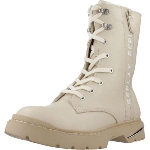 Buty REPLAY JL170034S Beżowy. Brązowe buty trekkingowe Replay, z syntetyku, bez zapięcia. Za 305,99 zł.
