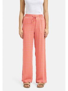 Smith & Soul Spodnie w kolorze różowo-pomarańczowym rozmiar: L. Różowe spodnie z wysokim stanem Smith & Soul, bez wzorów, z materiału, z podwyższonym stanem. Za 165,99 zł.