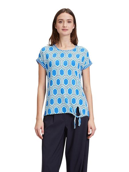 Betty Barclay Koszulka w kolorze błękitno-białym rozmiar: 38. Białe bluzki Betty Barclay, bez wzorów, bez kołnierzyka, bez ramiączek. Za 86,99 zł.