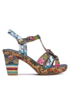 Laura Vita Sandały Nellao 30 Kolorowy. Sandały LAURA VITA, bez wzorów, ze skóry, bez obcasa, na słupku, bez zapięcia. Za 439,99 zł.