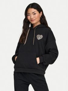 ONLY Bluza Daze 15347802 Czarny Regular Fit. Czarne bluzy ONLY, xl, bez wzorów, z bawełny, bez kaptura. Za 149,99 zł.