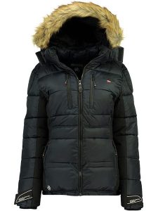 Geographical Norway Kurtka zimowa "Bersil" w kolorze granatowym rozmiar: XL. Niebieskie kurtki Geographical Norway, na zimę, xl, bez wzorów, z puchu, bez kaptura. Za 311,85 zł.