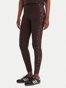 Adidas Legginsy Seasonal Essentials Leopard Print KA2793 Brązowy Slim Fit. Brązowe legginsy ADIDAS, bez wzorów, z bawełny. Za 149,99 zł.