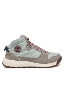 Timberland Botki TB0A28DTEKC1 Szary. Szare botki Timberland, bez wzorów, z materiału, bez obcasa, na płaskiej podeszwie, bez zapięcia. Za 449,99 zł.
