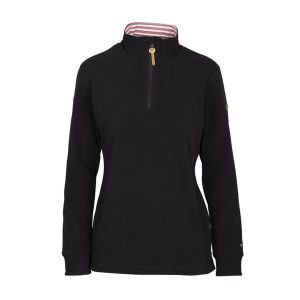 Trespass Big Heart - Polar damski At200 Black. Czarne kurtki Trespass, bez wzorów, z jersey, bez kaptura. Za 286,99 zł.