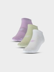 4F Skarpety casual przed kostkę (3-pack) damskie - multikolor 35-38. Skarpetki 4f, bez wzorów, z bawełny. Za 44,99 zł.
