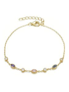 DI GIORGIO Pozłacana bransoletka z elementami ozdobnymi rozmiar: onesize. Czerwone bransoletki DI GIORGIO, z ametystem, pozłacane. Za 108,99 zł.