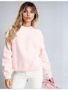 Monki Bluza w kolorze jasnoróżowym rozmiar: XXS. Różowe bluzy Monki, xxs, bez wzorów, bez kaptura. Za 39,99 zł.
