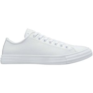 Adidasy Converse Chuck Taylor All Star Leather, Dla obu płci. Białe buty sportowe Converse, bez wzorów, ze skóry, bez zapięcia. Za 490,00 zł.