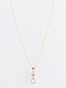 L'OR by Diamanta Złoty naszyjnik "Savage" z zawieszką rozmiar: onesize. Żółte naszyjniki L'OR by Diamanta, złote. Za 303,45 zł.