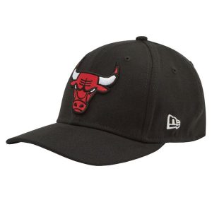Czapka z daszkiem dla dorosłych 9FIFTY Chicago Bulls Stretch Snap Cap. Czarne czapki New Era, bez wzorów, z bawełny. Za 149,99 zł.