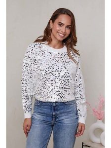 Soft Cashmere Sweter w kolorze białym rozmiar: 34/36. Białe swetry oversize Soft Cashmere, bez wzorów, bez ramiączek. Za 140,53 zł.