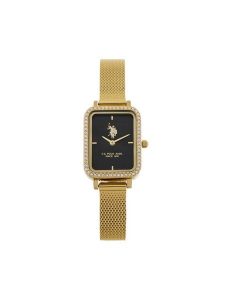 U.S. Polo Assn. Zegarek Odette USP8390BK Złoty. Żółte, analogowe zegarki U.S. Polo Assn. Za 429,99 zł.