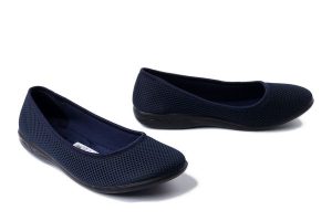 ADANEX 29475 SAP2VN granatowy, baleriny damskie. Niebieskie balerinki Adanex, bez wzorów, bez obcasa, bez zapięcia. Za 77,99 zł.