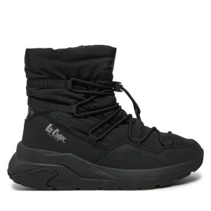 Śniegowce Lee Cooper. Czarne buty zimowe Lee Cooper, bez obcasa, bez zapięcia. Za 169,99 zł.