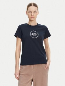 Helly Hansen T-Shirt Core 54592 Granatowy Regular Fit. Niebieskie t-shirty Helly Hansen, m, bez wzorów, z bawełny, bez kołnierzyka, bez ramiączek. Za 79,99 zł.