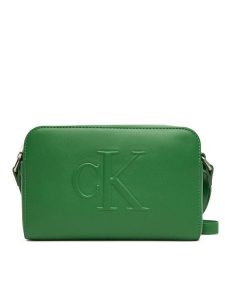 Calvin Klein Jeans Torebka Sculpted Ew Camera Bag LV04K3036G Zielony. Zielone torebki klasyczne Calvin Klein Jeans, bez wzorów, z jeansu, bez dodatków. Za 249,99 zł.