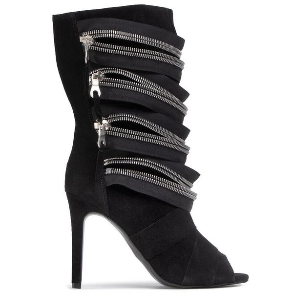 Botki Rage Age. Czarne botki Rage Age, bez wzorów, bez obcasa, na szpilce, bez zapięcia. Za 599,99 zł.