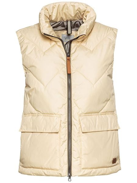 Camel Active Kamizelka pikowana w kolorze żółtym rozmiar: 36. Żółte kamizelki Camel Active, bez wzorów, bez kołnierzyka, bez ramiączek, bez kaptura. Za 178,79 zł.