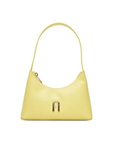 Furla Torebka WB00863 AX0733 3684S Żółty. Żółte torebki klasyczne Furla, bez wzorów, ze skóry, bez dodatków. Za 609,99 zł.