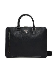 Guess Torba na laptopa HMTOGR P5247 Czarny. Czarne torebki klasyczne Guess, z aplikacjami, ze skóry, bez dodatków. Za 339,99 zł.